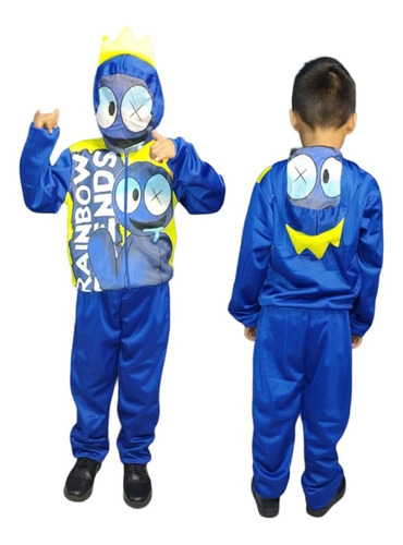 Disfraz Conjunto Niño Pans-pants Blue Rainbow Friends 