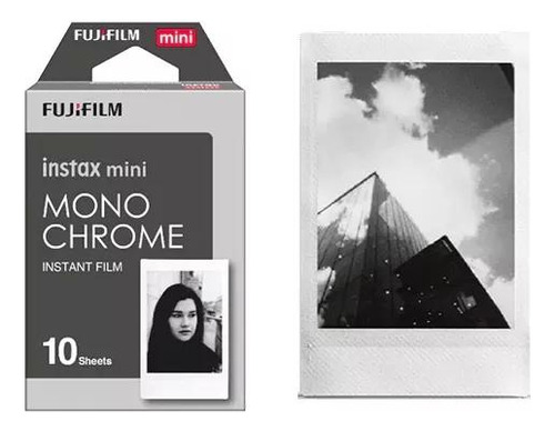 Película instantánea en blanco y negro Fujifilm Instax 10 fotos FILME10POSESPB