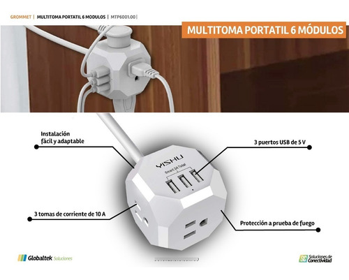 Imagen 8 de 9 de Multitoma Dado - Portable.