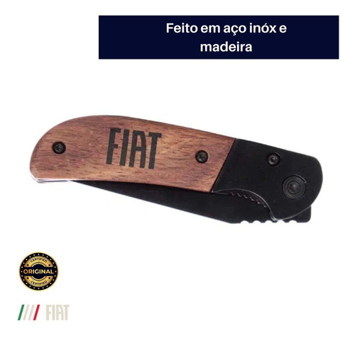 Canivete Esportivo Caça Pesca Faca De Corte Orig Fiat Toro
