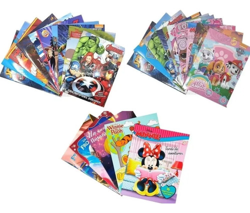 5 Libros Para Iluminar Colorear Niño Niña Disney Infantil