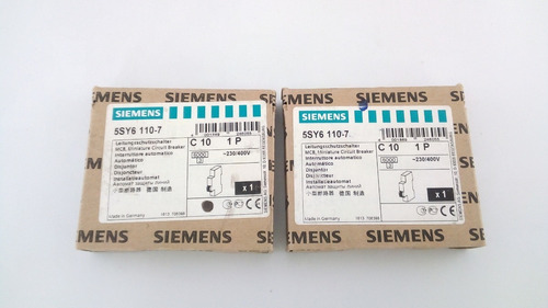 Siemens Interruptor Termomagnetico  1-polo 6a  230/400v 