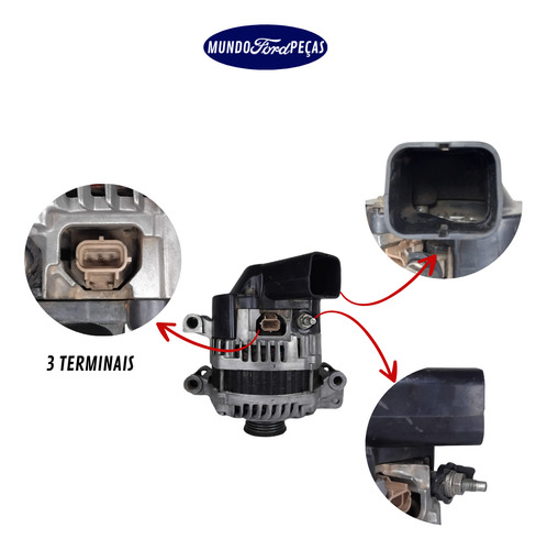 Alternador Ford Fusion 2006 2009 Duratec 2.3 Original (Usado)