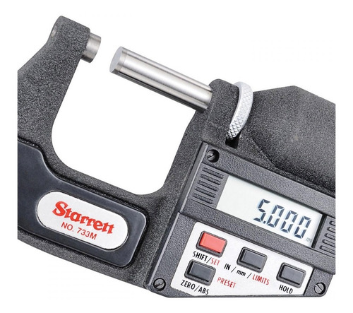 Micrómetro Digital Starrett Exterior 0-25 Mm 0,001 Completo