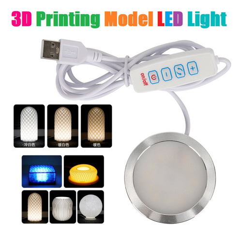 Modelo De Impresión 3d Con Luz Led, Foco Led, 5 V, Ultrafino
