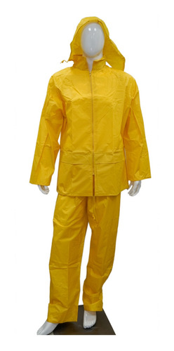 Equipo De Lluvia Nylon Amarillo T- L