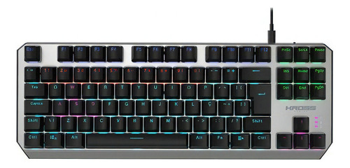 Teclado Com Fio Gamer Kross Randgrid Tkl Mecânico Ke-kg125