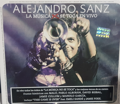 Alejandro Sanz Cd + Dvd La Musica Se Toca En Vivo 