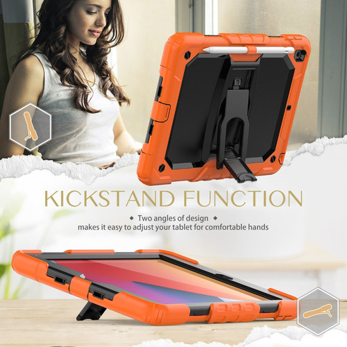 A Funda Para iPad 9 8 7 Generación De 10.2in Rudo Protector