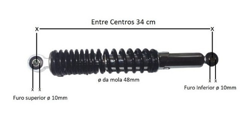 Amortecedor Mini Quadriciclo C/regulagem Adaptável Unitário