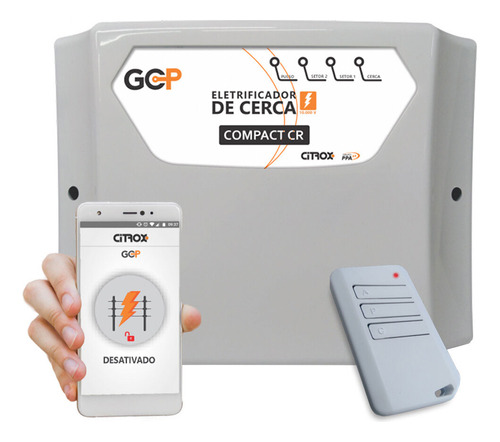 Eletrificador Cerca Eletrica Compact Cr 300m² Saída Wifi App