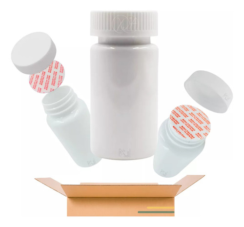 Envase Botella Pet Blanco 110 Ml Pastillas Capsulas X 30 Pzs