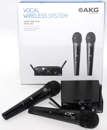 Micrófonos Inalámbricos Akg Wms40 Mini Dual Vocal Set