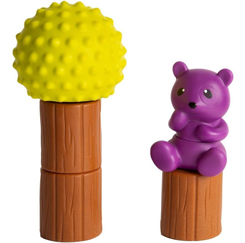Imagen 2 de 3 de Juego Encastre De Goma Oso Con Árbol Tinko 8103