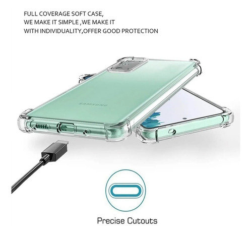 Imagen 1 de 2 de Carcasa Para Samsung S20 Fe Transparente Full Reforzada 