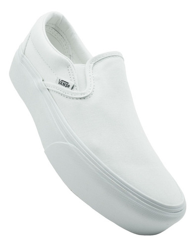 Tenis Vans Classic Slip-on Vn0a3jezw00 True White Platform 