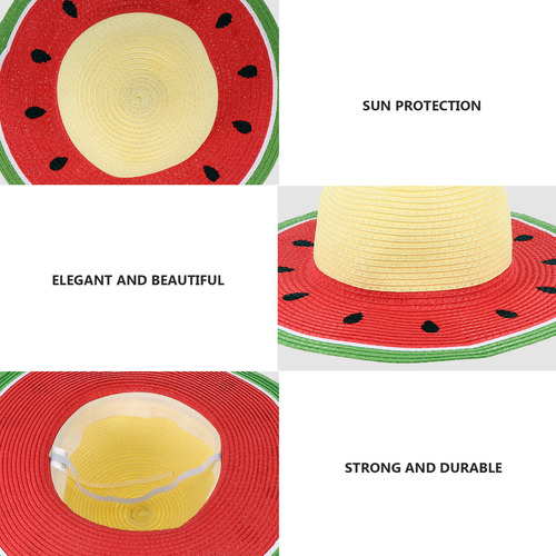 Sombrero De Sandía Práctico Y Exquisito Para Padres E Hijos,