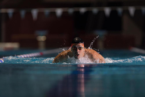 Gafas de natación 900 Bfast, color negro/rojo, talla única