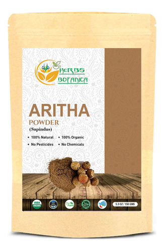 Herbs Botanica Aritha Powder 5.3 Oz | 5.29 Oz De Jabón Nat.