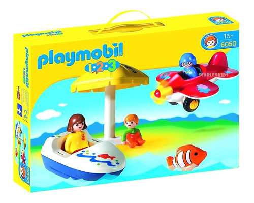 Playmobil 123 Vacaciones Avion + Bote + 3 Figuras 6050