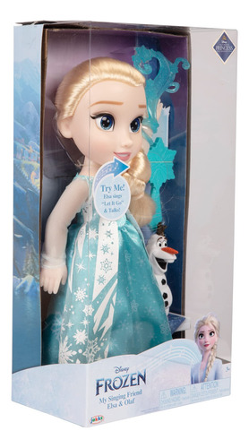 Muñeca Disney Frozen Elsa Classic Cantando Con Figura De Ola