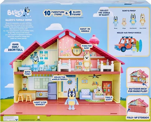 Bluey Casa Familiar Con Figuras Y Accesorios 13024