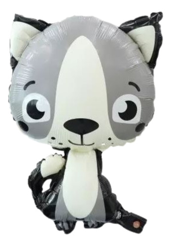 Globo Gato Gatito Kid Deco Animalitos Del Bosque 45 Cm 