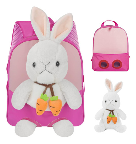 Mochila Infantil Niñas Mochila Conejito Peluche Mochila Mini