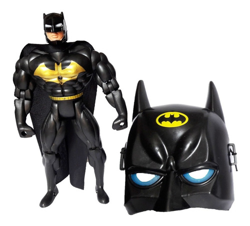 Boneco Batman Articulado 25 Cm + Máscara