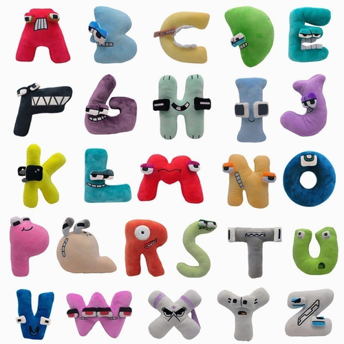 26 Piezas De Peluche Alphabet Lore, Divertido Peluche De Alp