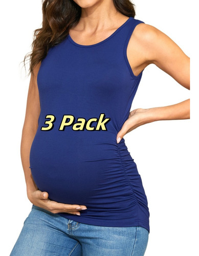 3 Blusa De Maternidad Ropa Para Embarazada Top Suaves