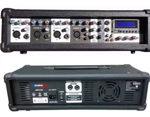 Imagen 4 de 4 de Combo Karaoke Potenciada Usb Bluetooth+2 Bafles Columna 12