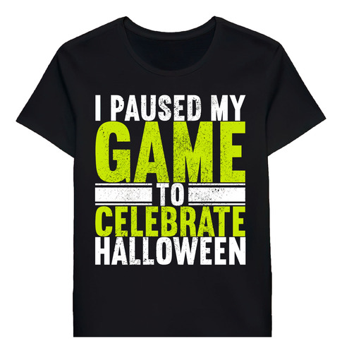 Remera I Paused My Game To Celebrate Halloween 88145224