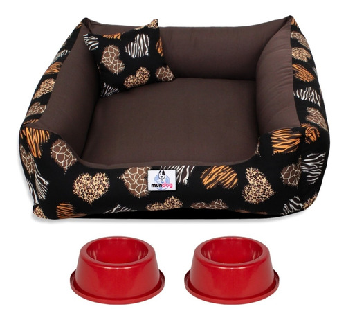  Cama Cachorro Gato Caminha Pet 60x60 M. Com Zíper  Lavável