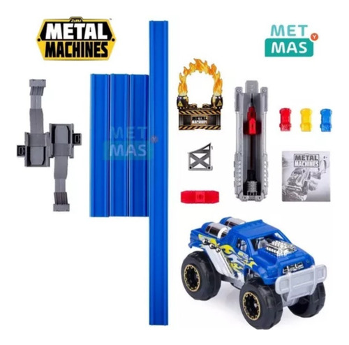 Pista Impulsador Rampa Giro 360 Metal Machines