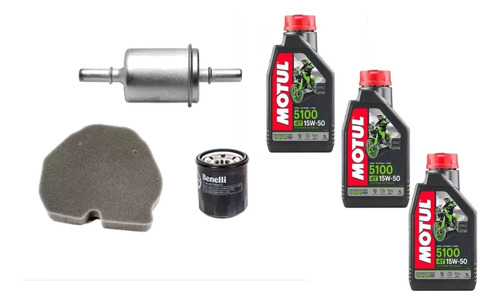 Kit Service Aceite Motul Filtros Tnt 300 302 Benelli Tala