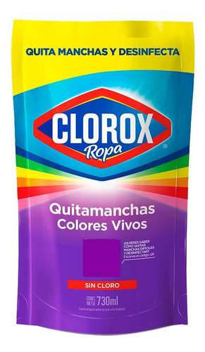 Quitamanchas Colores Vivos 730ml Doypack
