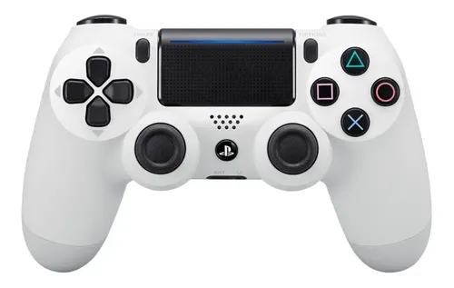 Controle Ps4 Dualshock Sony Play Station 4 preto Cor Glacier White