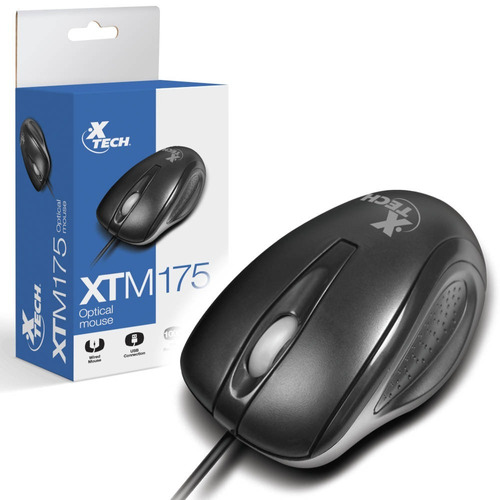 Mouse Optico Usb 1000 Dpi 2 Bot Xtech Xtm-175