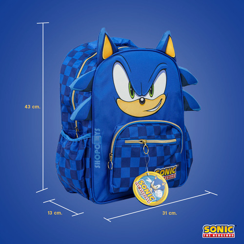 Mochila Ruz Escolar Primaria Sonic 174792 Color Azul Acero