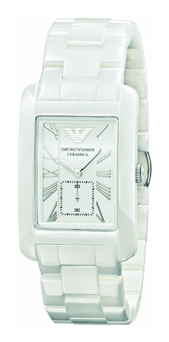 Relógio Emporio Armani Ar1408 Branca  Cerâmica Lindo