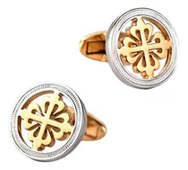 Comprar Moda Abotoaduras Redondos Botões De Punho Masculino