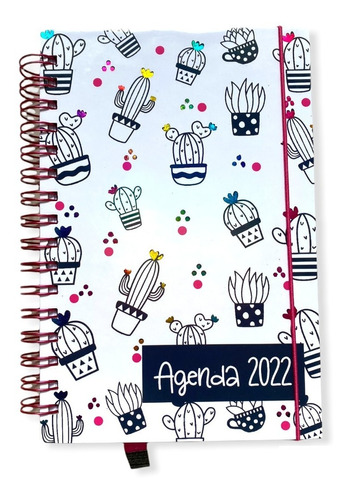 Agenda Anual Fechas Suculentas Pasta Dura Papel Bond 90gr