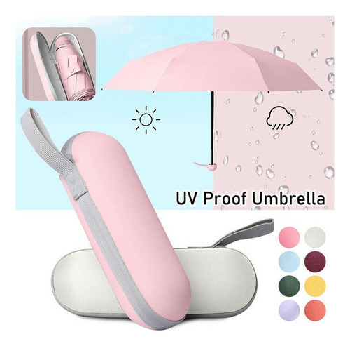 Sun Rain Travel Mini Paraguas Plegable Impermeable Color Amarillo