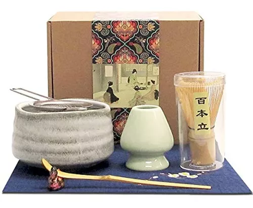 Juego de té Matcha hecho a mano, Kit de soporte de herramientas, tazón,  batidor, cuchara, ceremonia