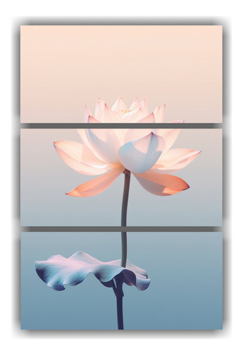 Tres Canvas Tonos Magnolias Colores Vibrantes 60x90cm