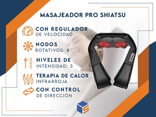 Masajeador Corporal Spa Shiatsu Pies Cervical Espalda
