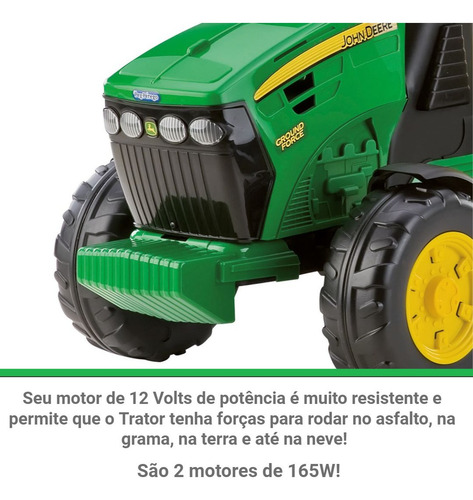Mini Trator Infantil Elétrico John Deere Infantil Peg Perego