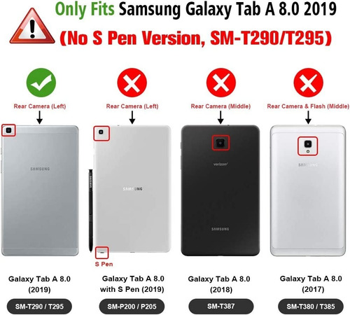 Imagen 2 de 10 de Funda Con Teclado Español Samsung Tab A8 2019 T290/295 - M.t