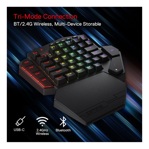 Redragon K585 Pro Teclado Mecánico Inalámbrico Con Una Sola